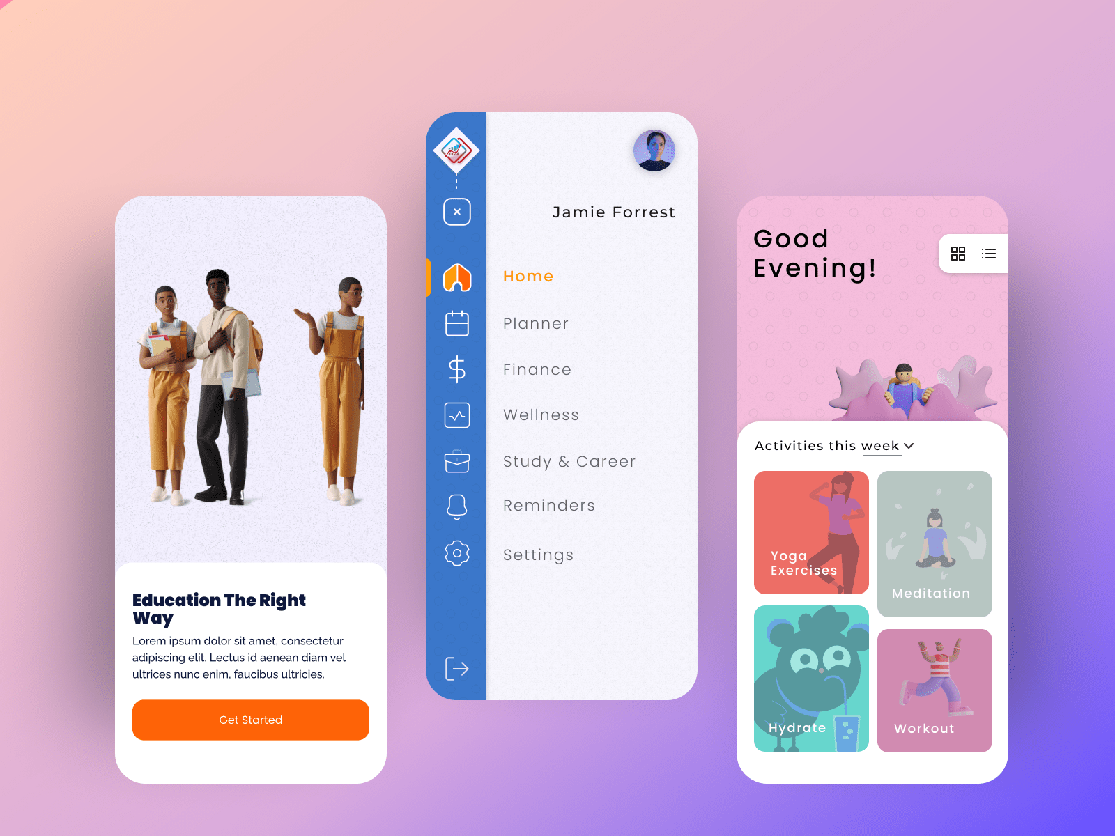 Resolution app concept design